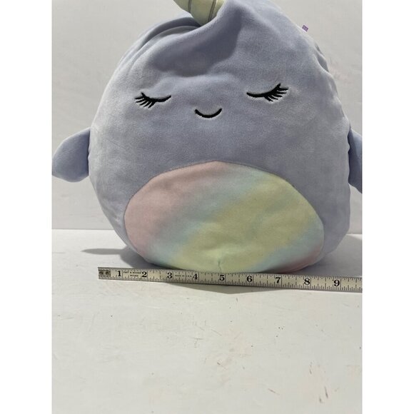 Squishmallows Naomi Narwhal 10" Super Soft Plush Stuffed Animal purple unicorn - Picture 6 of 6